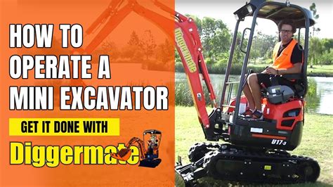 how to use mini digger|how to operate a mini excavator.